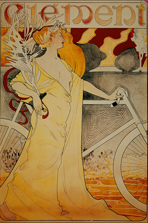 vintage clement bike poster